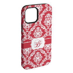 Damask iPhone Case - Rubber Lined - iPhone 15 Plus (Personalized)