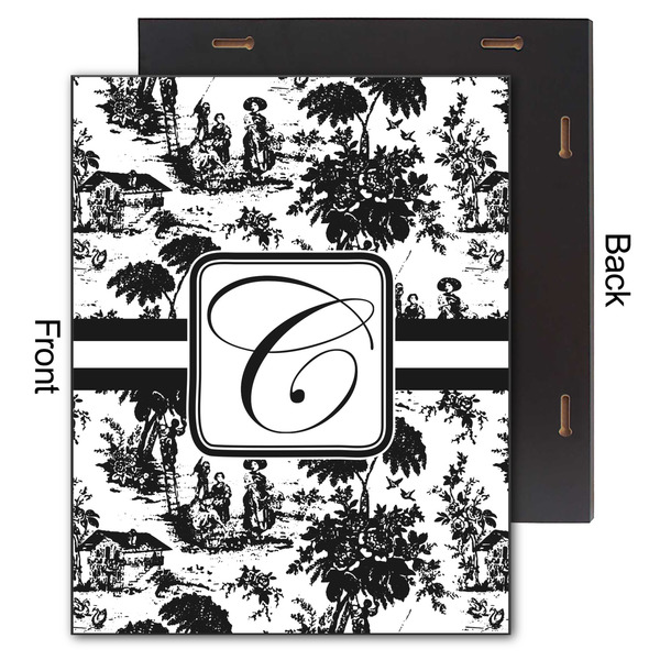 Toile 11x14 Wood Print - Front & Back View