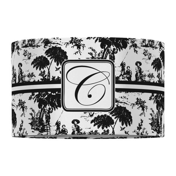 Toile 12" Drum Lampshade - FRONT (Fabric)