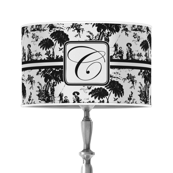 Custom Toile 12" Drum Lamp Shade - Poly-film (Personalized)