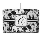 Toile 12" Drum Pendant Lamp - Fabric (Personalized)