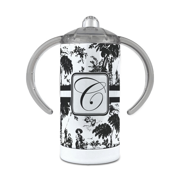 Custom Toile 12 oz Stainless Steel Sippy Cup (Personalized)