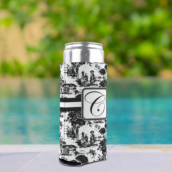 Toile Can Cooler - Tall 12oz - In Context