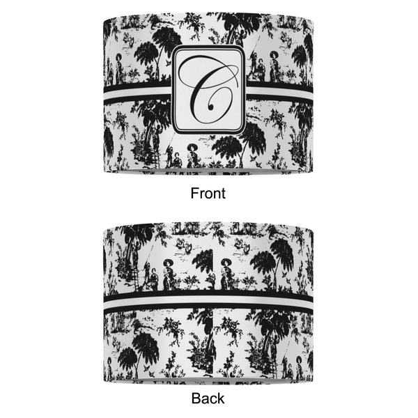 Toile 16" Drum Lampshade - APPROVAL (Fabric)