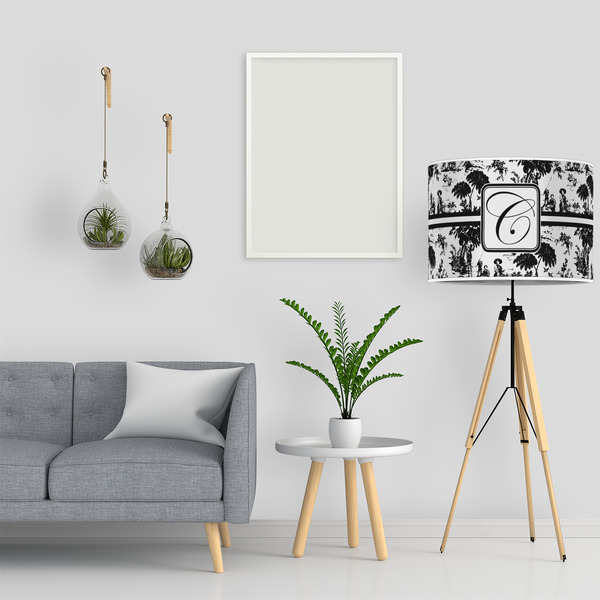 Toile 16" Drum Lampshade - LIFESTYLE