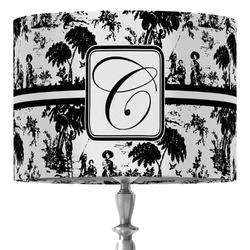 Toile 16" Drum Lamp Shade - Fabric (Personalized)