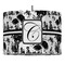Toile Drum Pendant Lamp (Personalized)