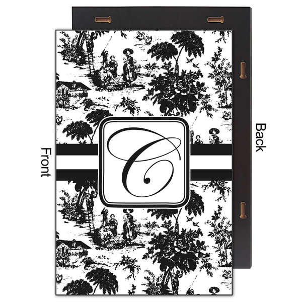 Toile 20x30 Wood Print - Front & Back View