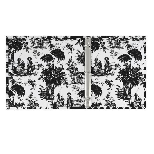 Toile 3 Ring Binders - Full Wrap - 1" - OPEN INSIDE