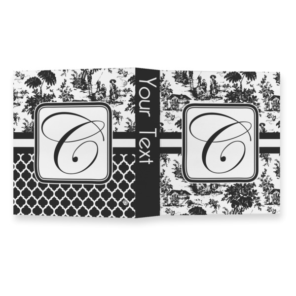 Toile 3 Ring Binders - Full Wrap - 1" - OPEN OUTSIDE