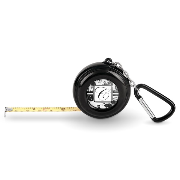 Custom Toile Pocket Tape Measure - 6 Ft w/ Carabiner Clip (Personalized)