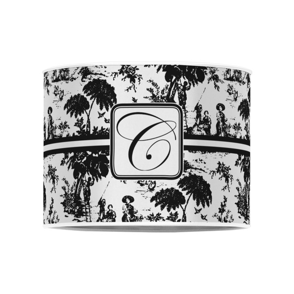 Toile 8" Drum Lampshade - FRONT (Poly Film)