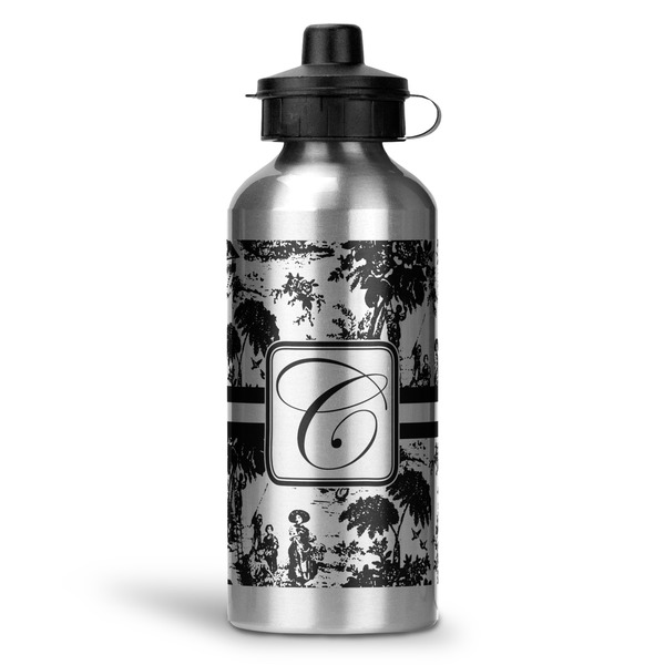 Custom Toile Water Bottle - Aluminum - 20 oz (Personalized)