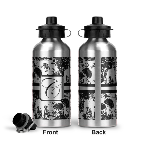 Toile Aluminum Water Bottle - Front and Back