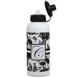 Toile Water Bottles - Aluminum - 20 oz - White (Personalized)