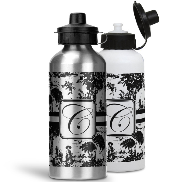Toile Aluminum Water Bottles - MAIN (white &silver)