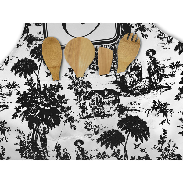 Toile Apron - Pocket Detail with Props