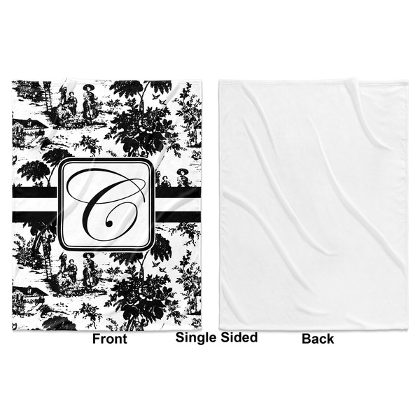 Toile Baby Blanket (Single Side - Printed Front, White Back)