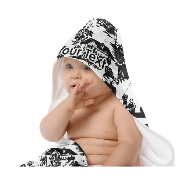 Toile Baby Hooded Towel on Child