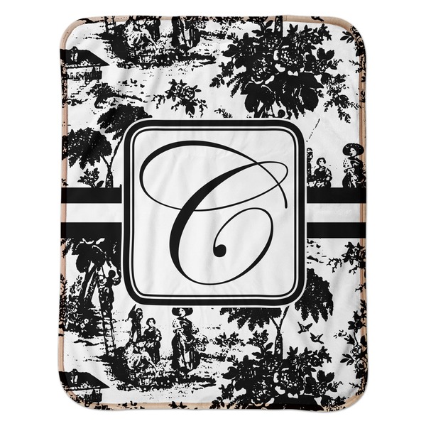 Toile Baby Sherpa Blanket - Flat