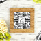 Toile Bamboo Trivet with 6" Tile - LIFESTYLE