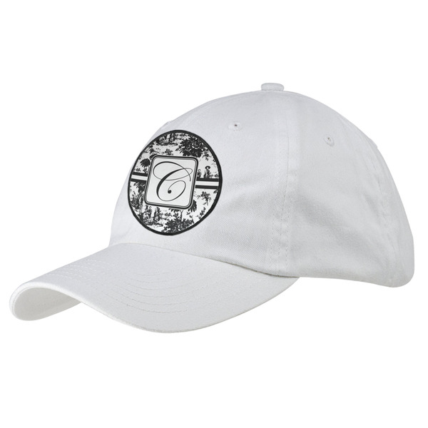 Custom Toile Baseball Cap - White (Personalized)
