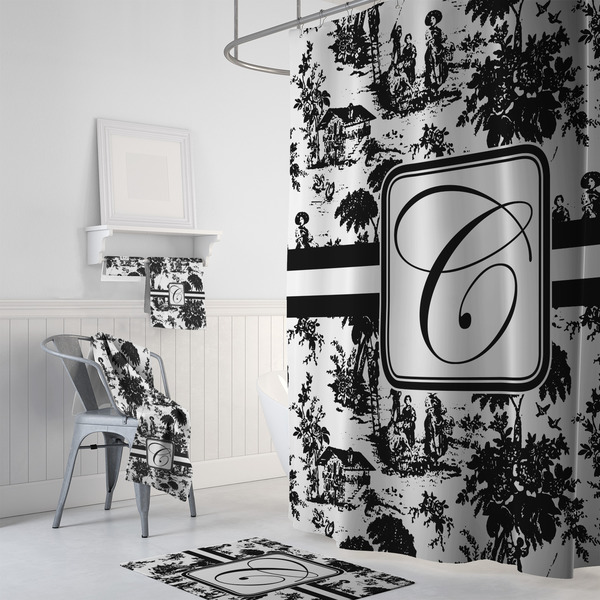 Toile Bath Towel Sets - 3-piece - In Context