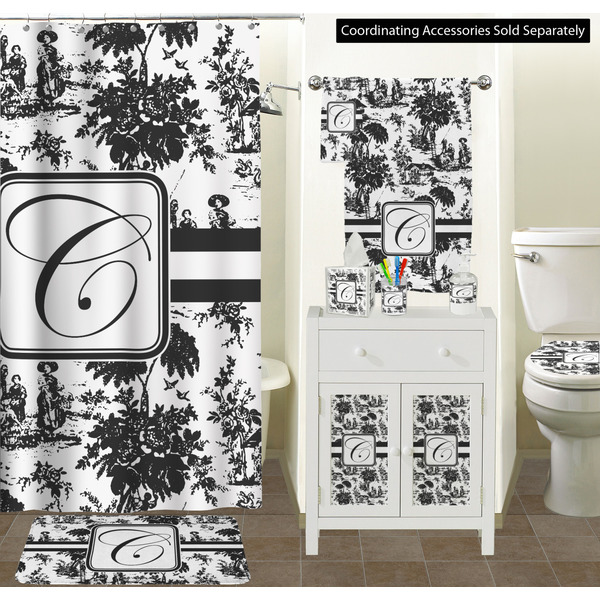 Toile Bathroom Scene