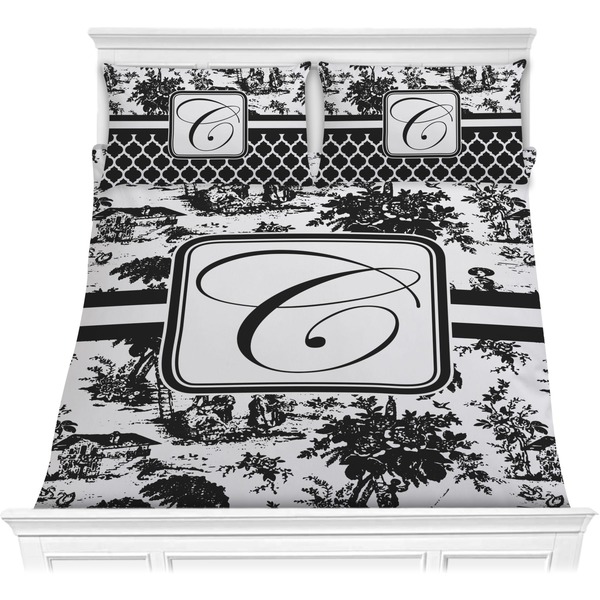 Custom Toile Comforter Set - Full / Queen (Personalized)