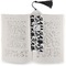 Toile Bookmark with tassel - In book