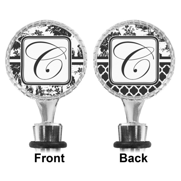 Toile Bottle Stopper - Front and Back