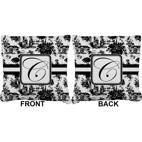 Toile Burlap Pillow Approval