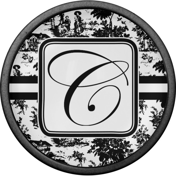 Toile Cabinet Knob - Black - Front