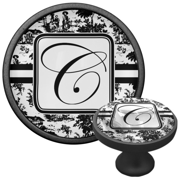 Toile Cabinet Knob - Black - Multi Angle