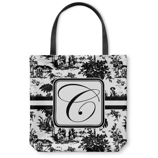 Custom Toile Canvas Tote Bag - Large - 18"x18" (Personalized)