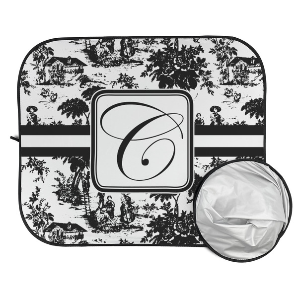 Toile Car Sun Shades - FOLDED & UNFOLDED