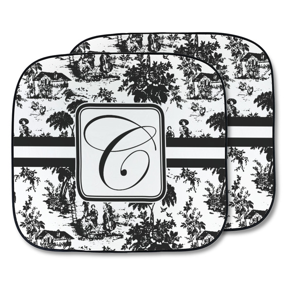 Custom Toile Car Sun Shade - Two Piece (Personalized)