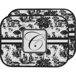 Toile Car Floor Mats (Back Seat) (Personalized)