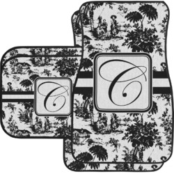 Toile Car Floor Mats (Personalized)
