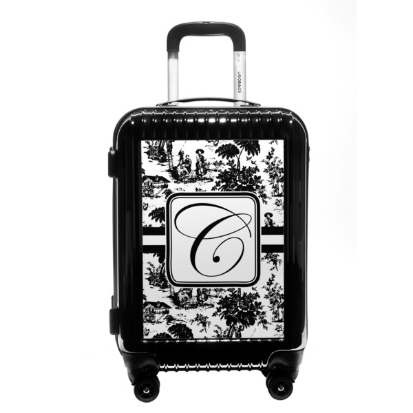 Custom Toile Carry On Hard Shell Suitcase (Personalized)
