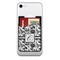 Toile Cell Phone Credit Card Holder w/ Phone