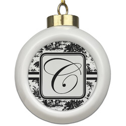 Toile Ceramic Ball Ornament (Personalized)