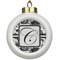 Toile Ceramic Ball Ornament (Personalized)