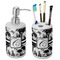 Toile Ceramic Bathroom Accessories Set (Personalized)