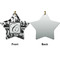 Toile Ceramic Flat Ornament - Star Front & Back (APPROVAL)