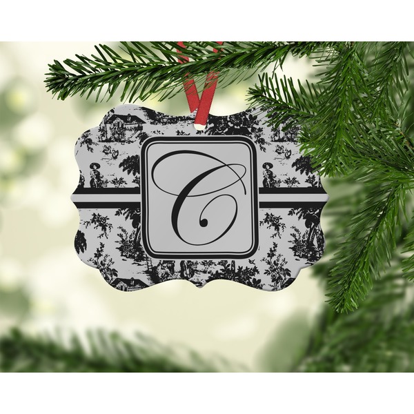 Toile Christmas Ornament (On Tree)