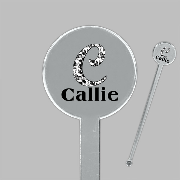 Toile Clear Plastic 7" Stir Stick - Round - Closeup