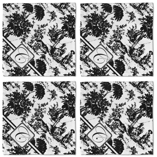 Toile Cloth Napkins - Personalized Lunch (APPROVAL) Set of 4
