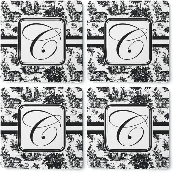 Toile Coaster Rubber Back - Apvl