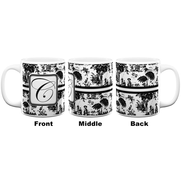 Toile Coffee Mug - 11 oz - White APPROVAL